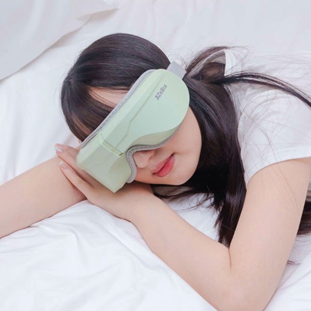 【3ZeBra三隻斑馬】5C熱敷按摩眼罩︱至尊款 (薄霧綠)