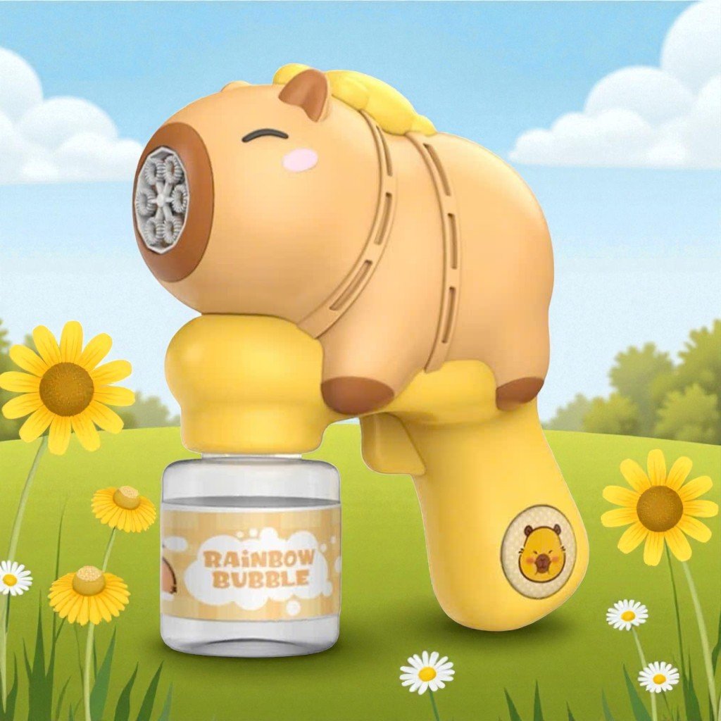 0_1(黃) 【Gan Xin柑心良品】呆萌水豚泡泡槍(黃色)