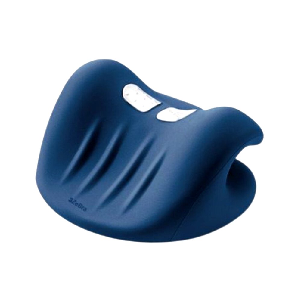 【3ZeBra三隻斑馬】頸椎熱敷牽引枕｜震動款(藍色)