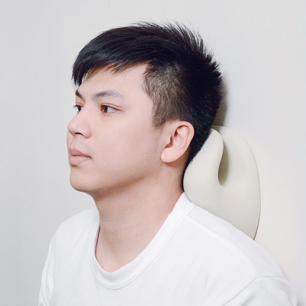 【3ZeBra三隻斑馬】頸椎熱敷牽引枕｜震動款(白色)